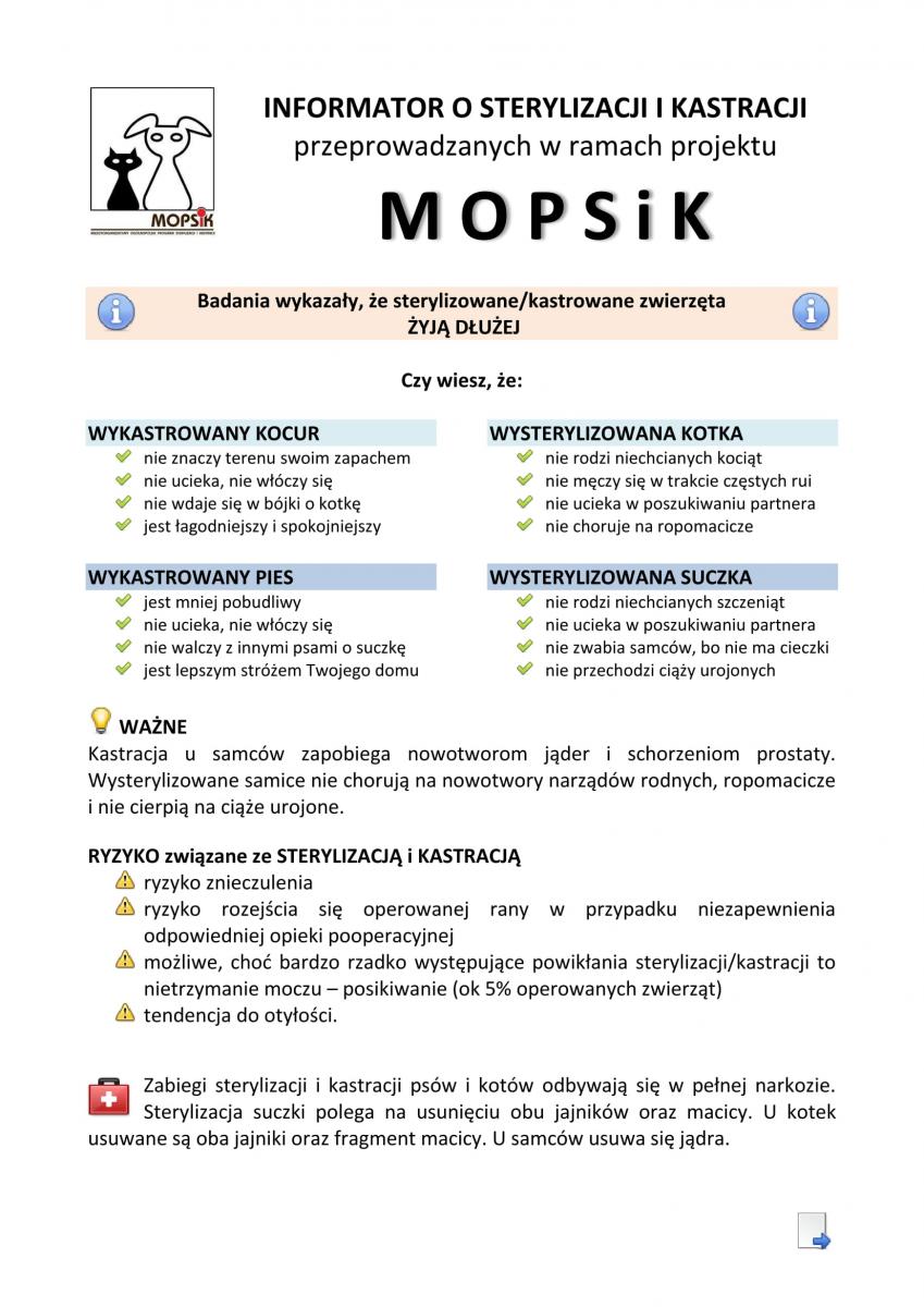 informacja mopsik