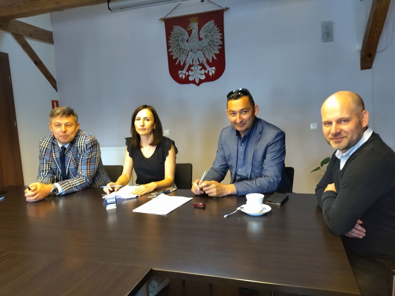 podpisanie umowy na budowę remizy OSP Ciecierzyce