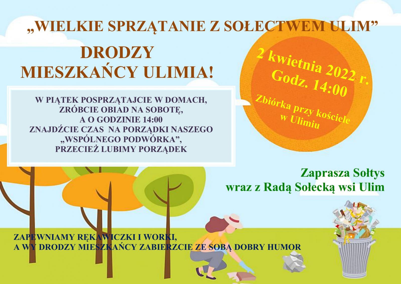 WIELKIE SPRZĄTANIE Z SOŁECTWEM ULIM