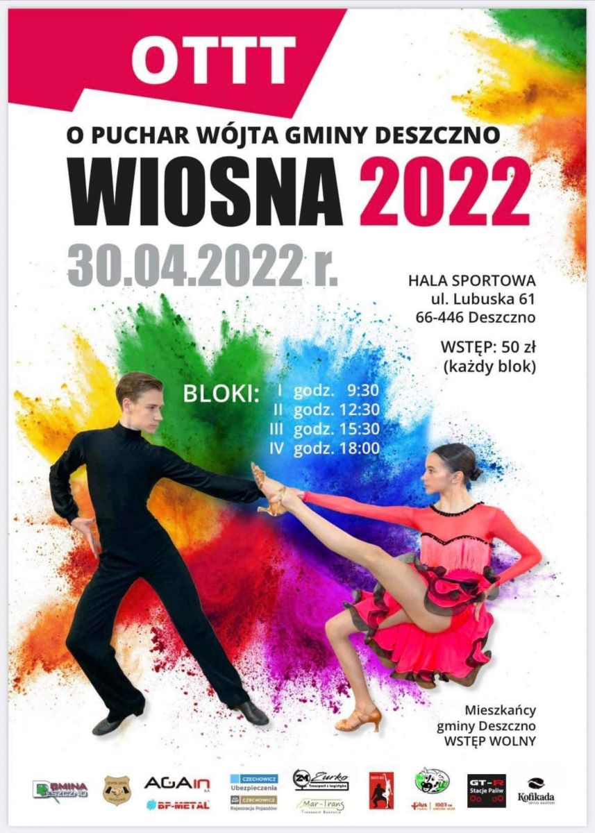turniej tańca towarzyskiego o puchar wójta 2022