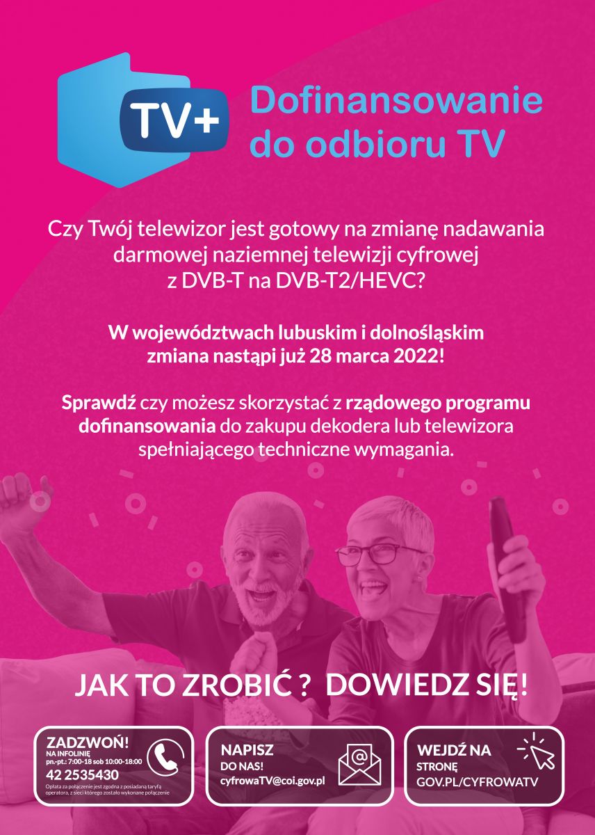 dofinansowanie do odbioru tv