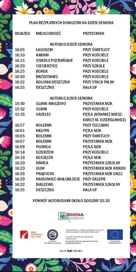 zaproszenie na Gminny Dzień Seniora 2022
