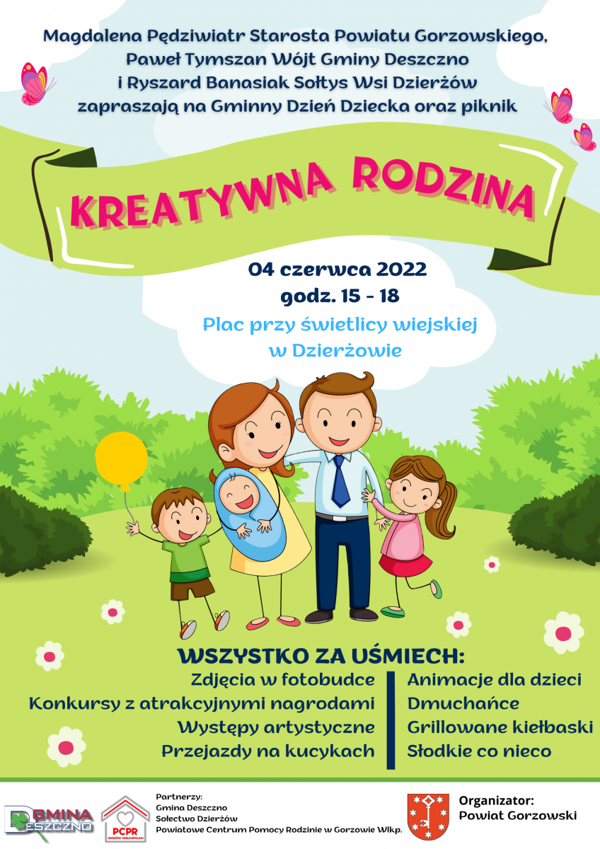 piknik kreatywna rodzina gminny dzień dziecka