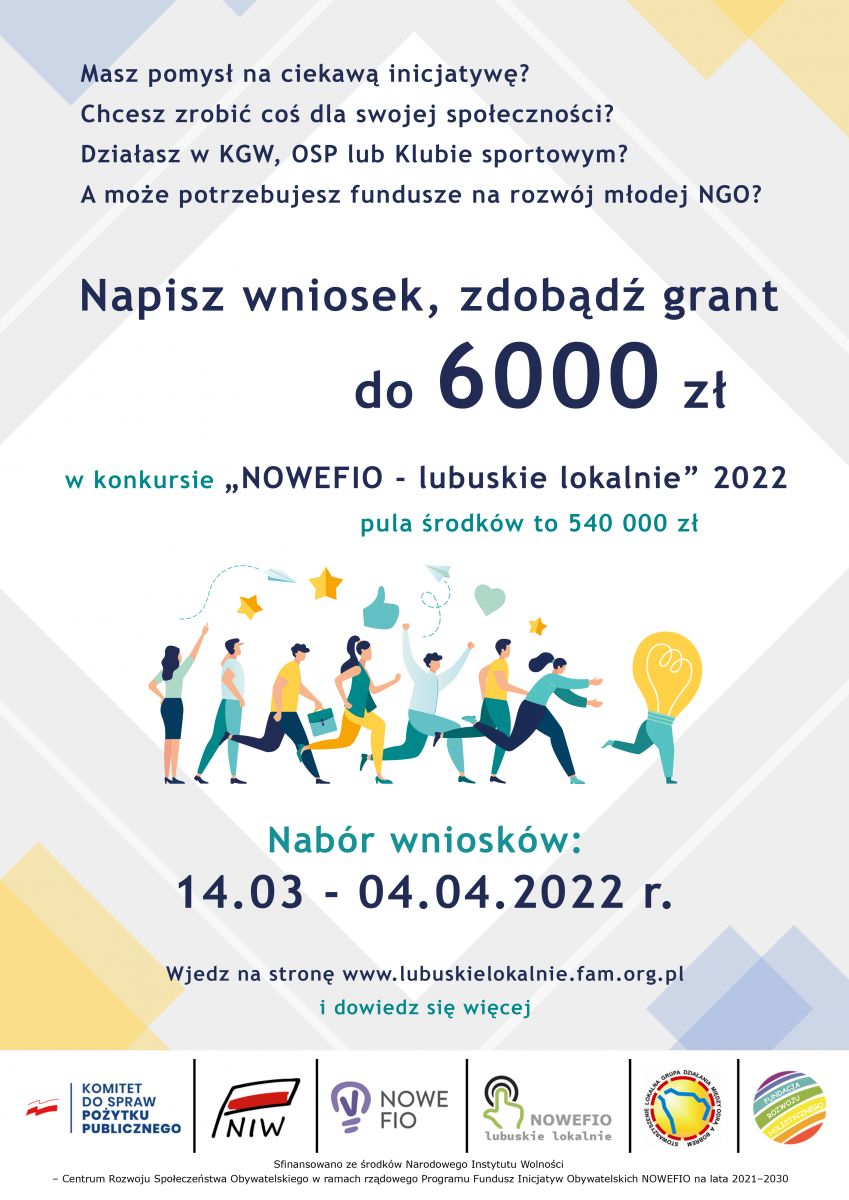 plakat nabór wniosków