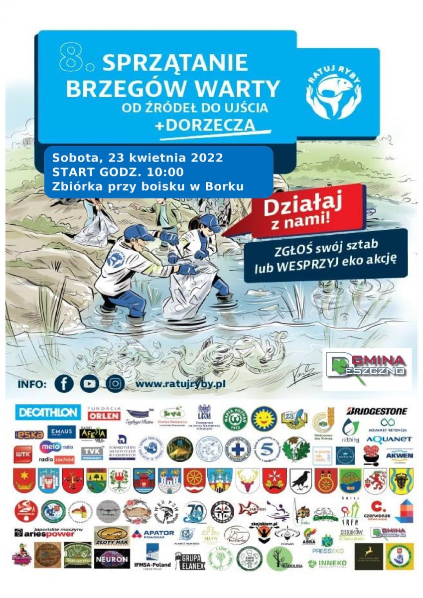 8. SPRZĄTANIE BRZEGÓW WARTY OD ŹRÓDEŁ DO UJŚCIA