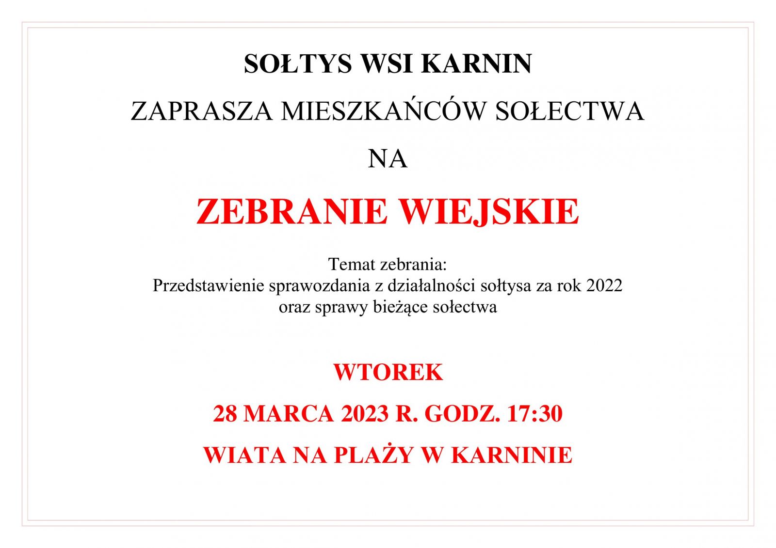 zebranie Karnin