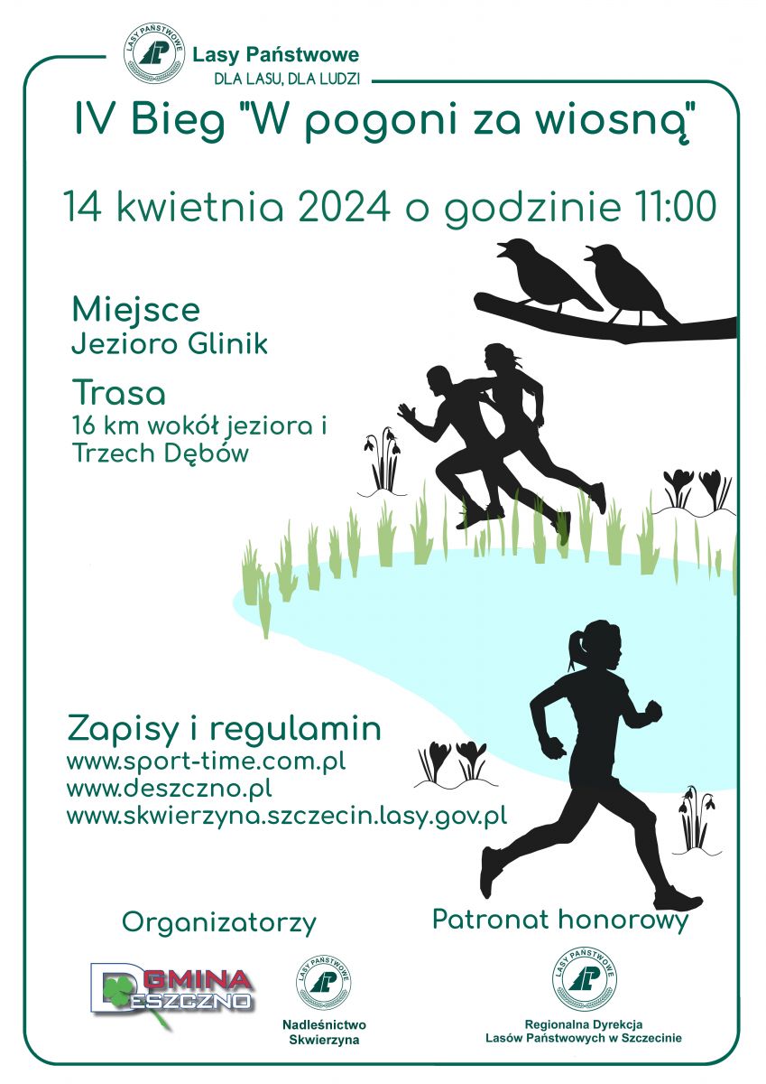 plakat IV bieg w pogoni za wiosną