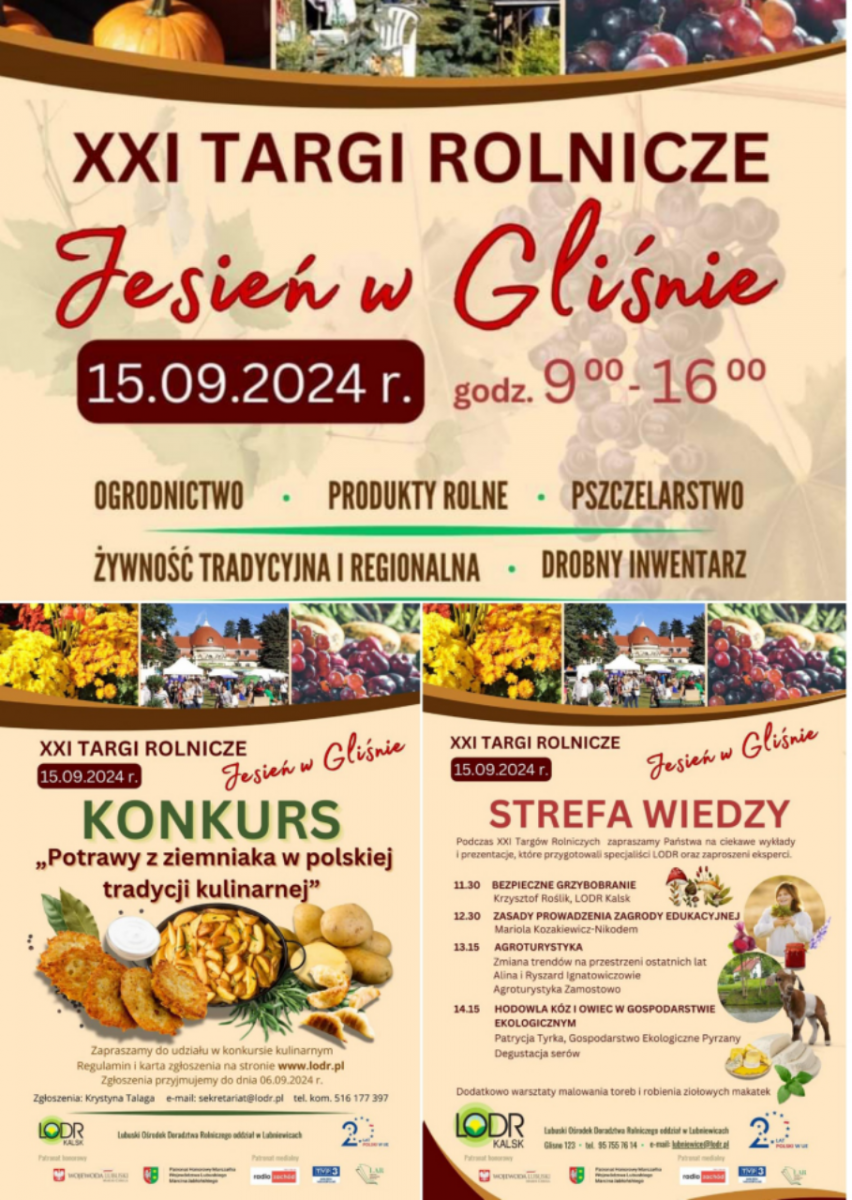 Targów Rolniczych "Jesień w Gliśnie 2024"