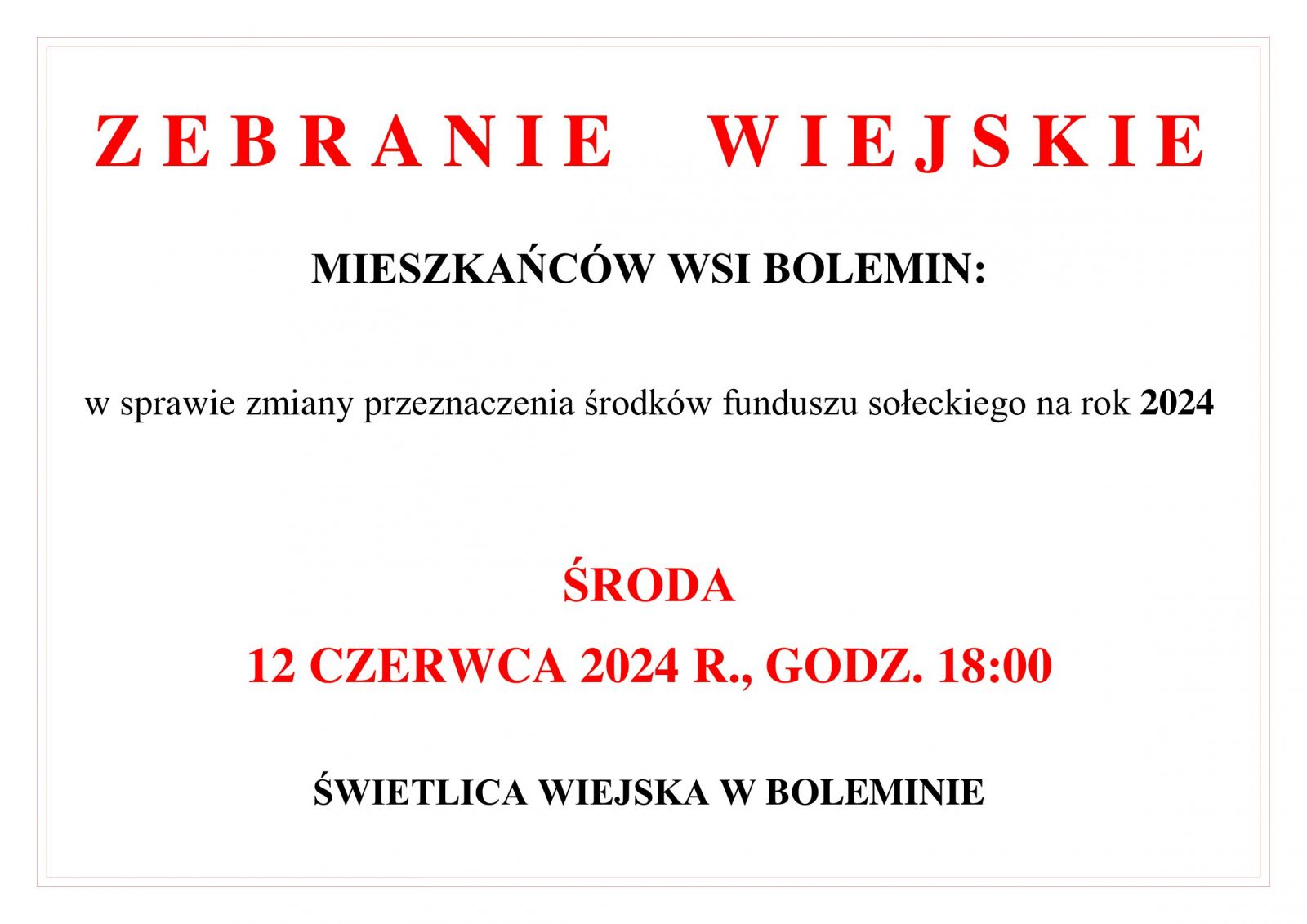 zebranie wiejskie