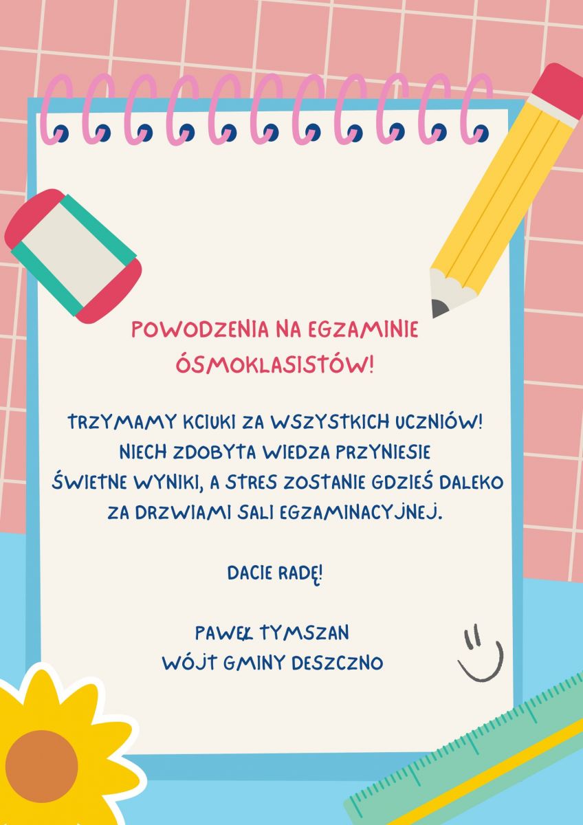 powodzenia na egzaminach
