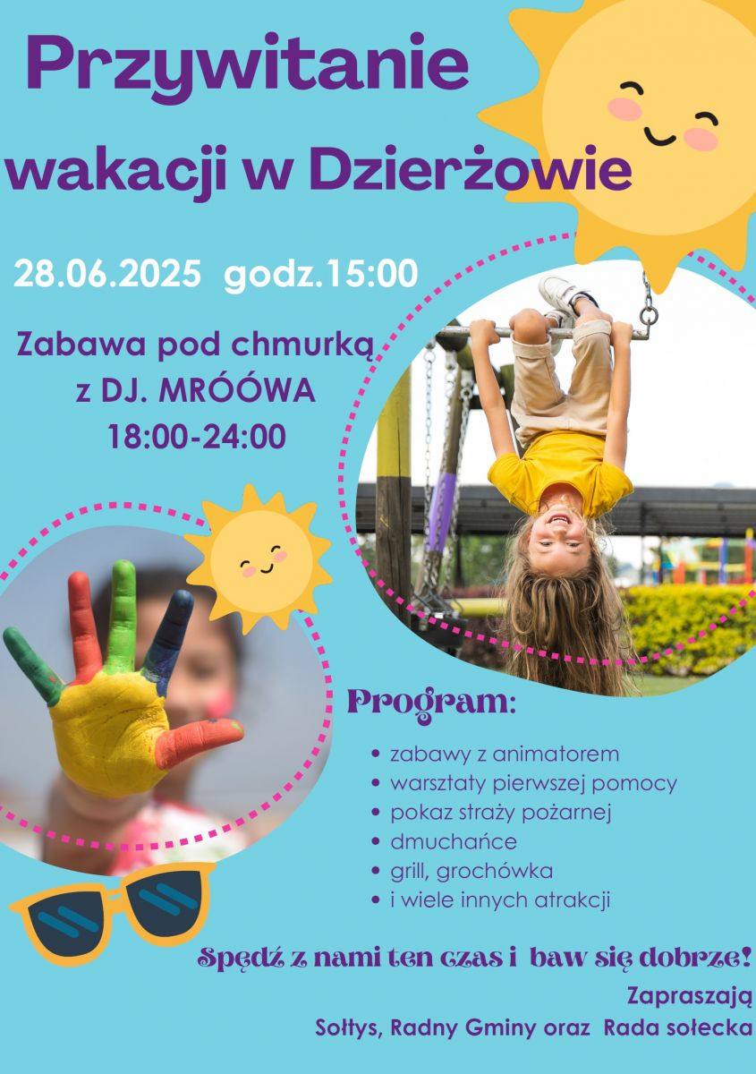przywitanie wakacji w Dierżowie 