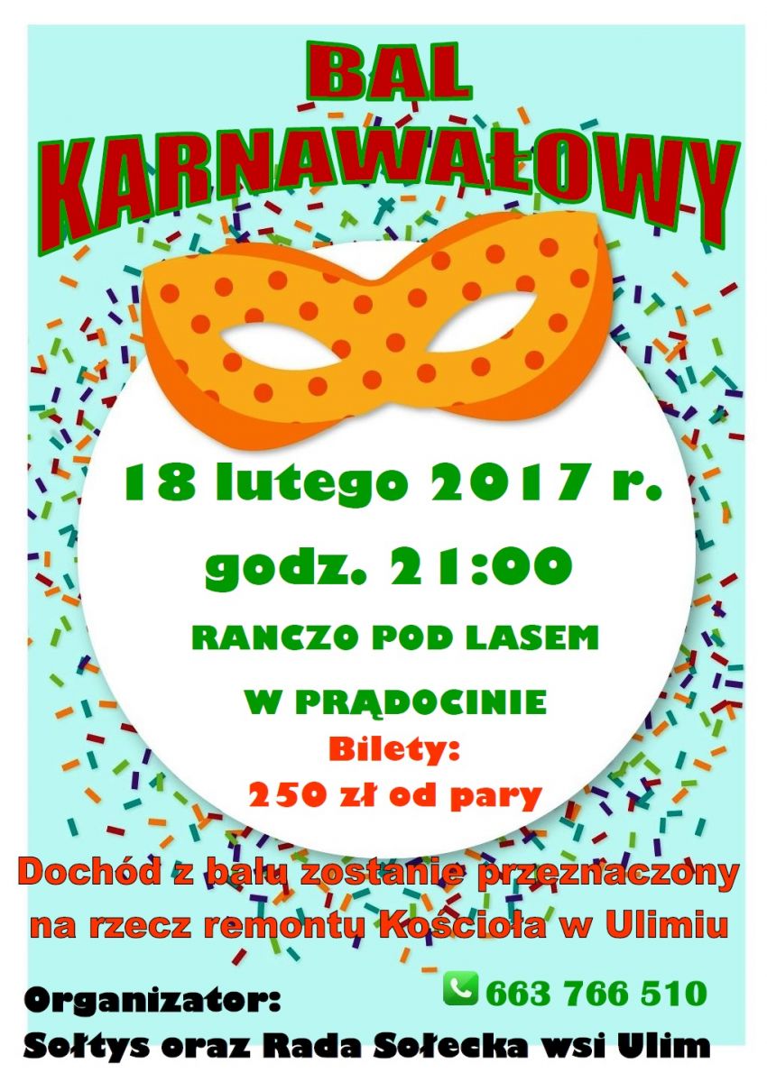 Bal Karnawałowy w Ulimiu