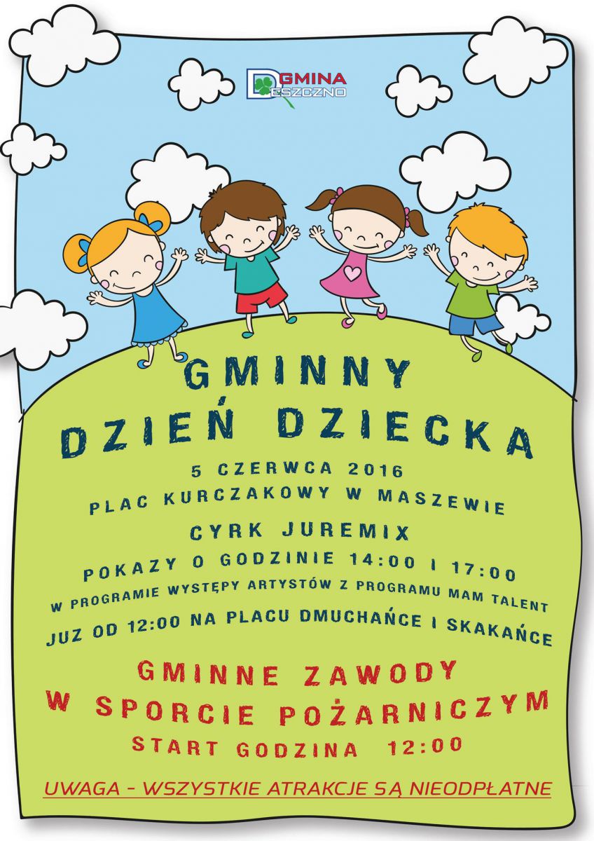 plakat Gminny Dzień Dziecka