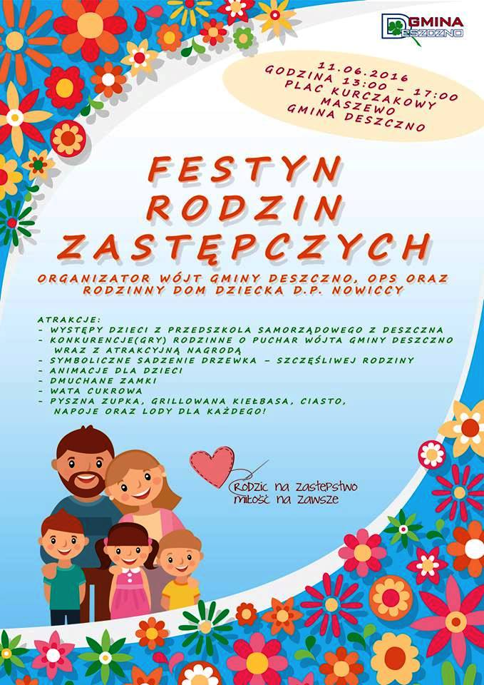 afisz, festyn rodzin zastępczych