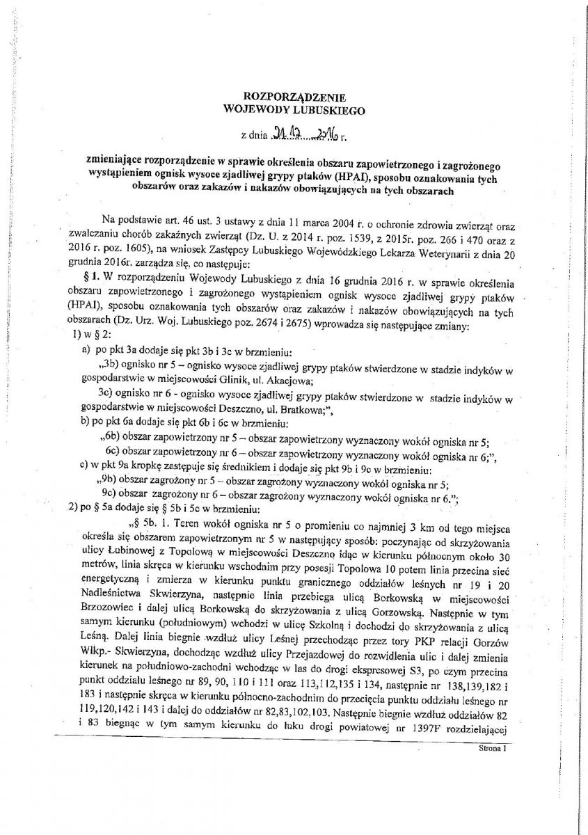 rozporządzenie Wojewody Lubuskiego z 21_12_2016 