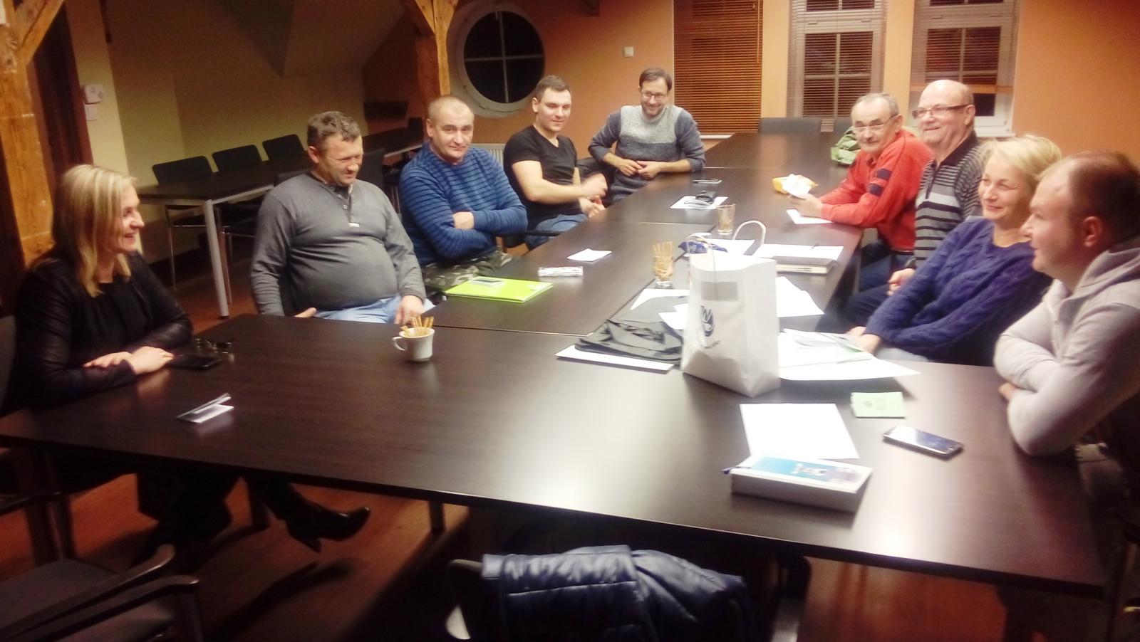 spotkanie zarządu koła wędkarskiego