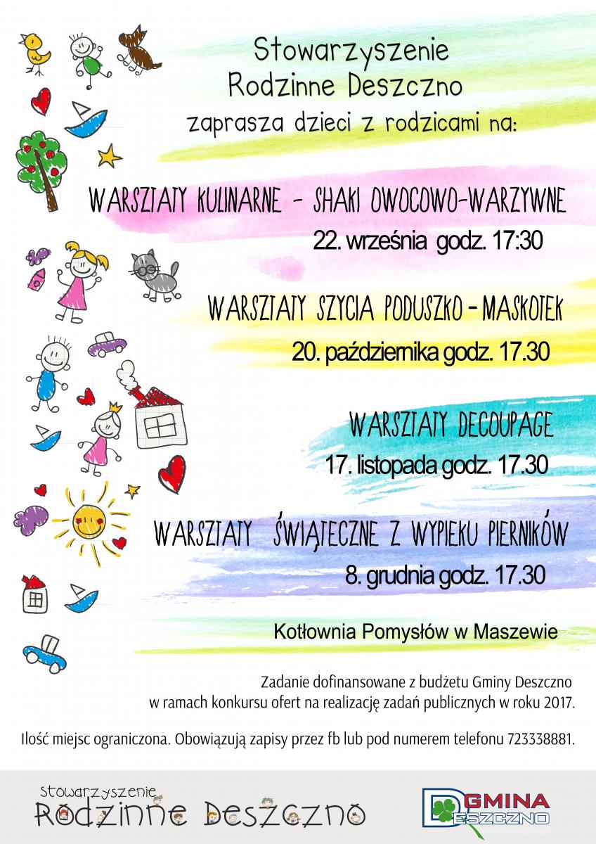 rodzinne deszczno warsztaty