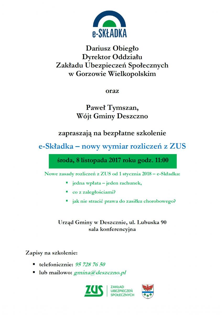 szkolenie ZUS