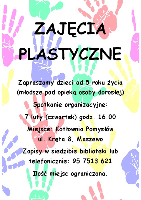 zajęcia plastyczne Kotłownia Pomysłów 2019