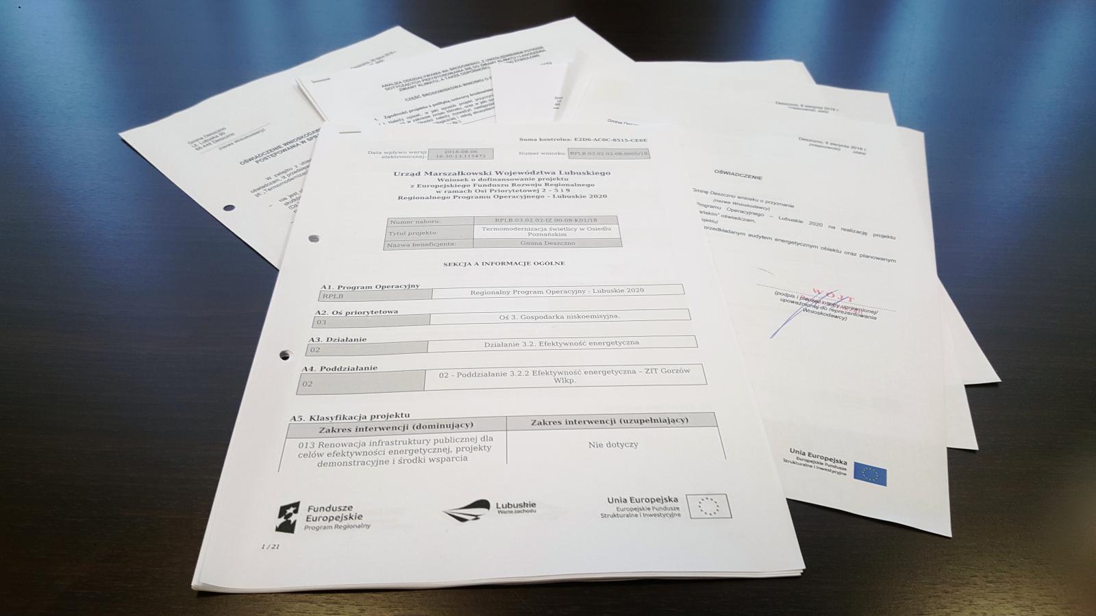 wniosek na termomodernizację świetlicy w Osiedlu Poznańskim 
