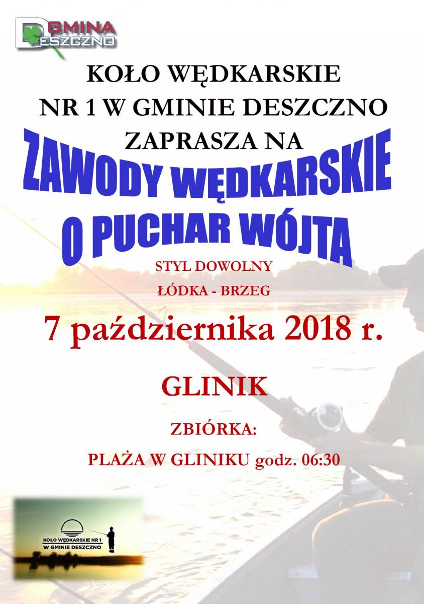 zawody wędkarskie o Puchar Wójta Gminy Deszczno 