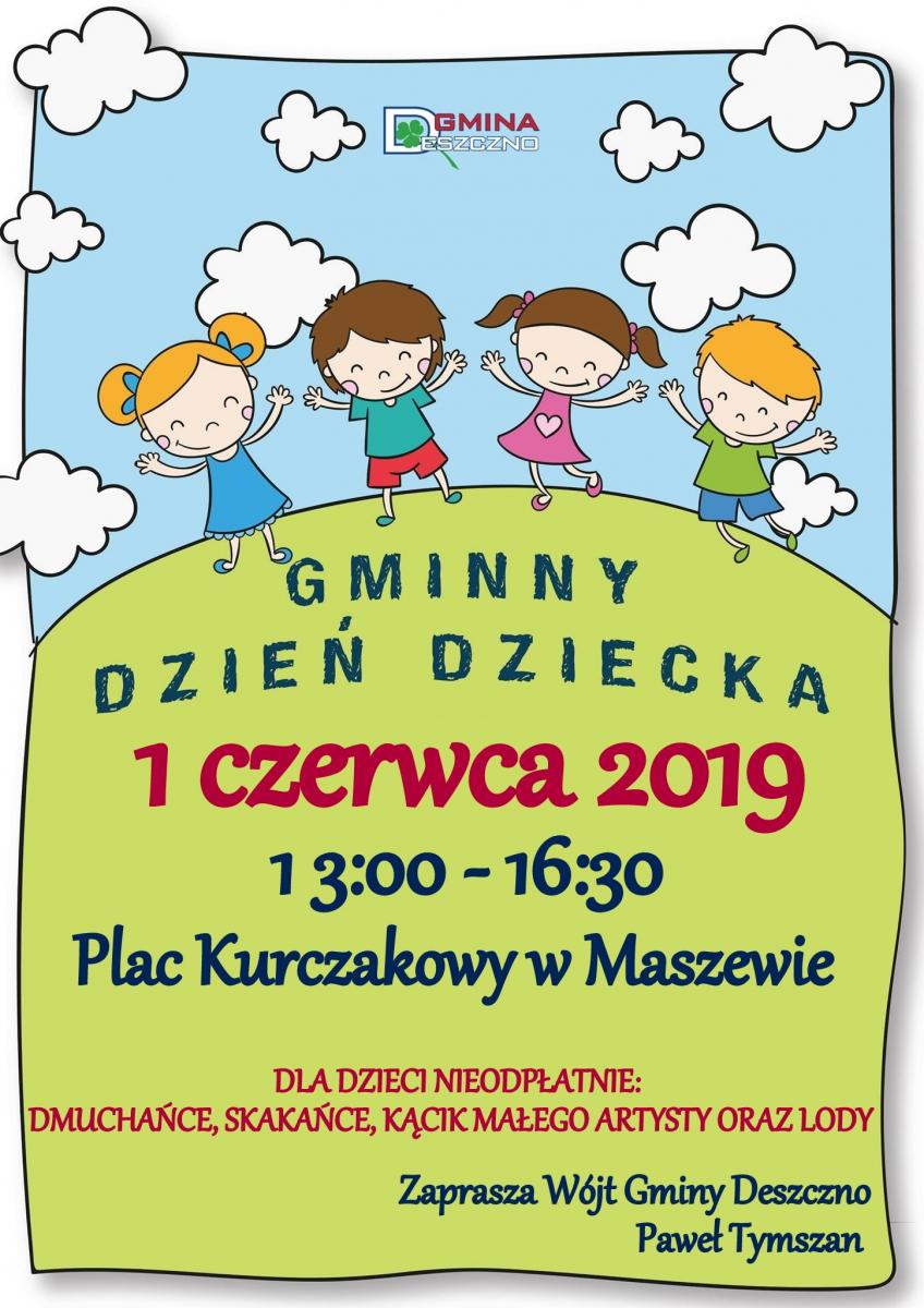 plakat gminny dzień dziecka 
