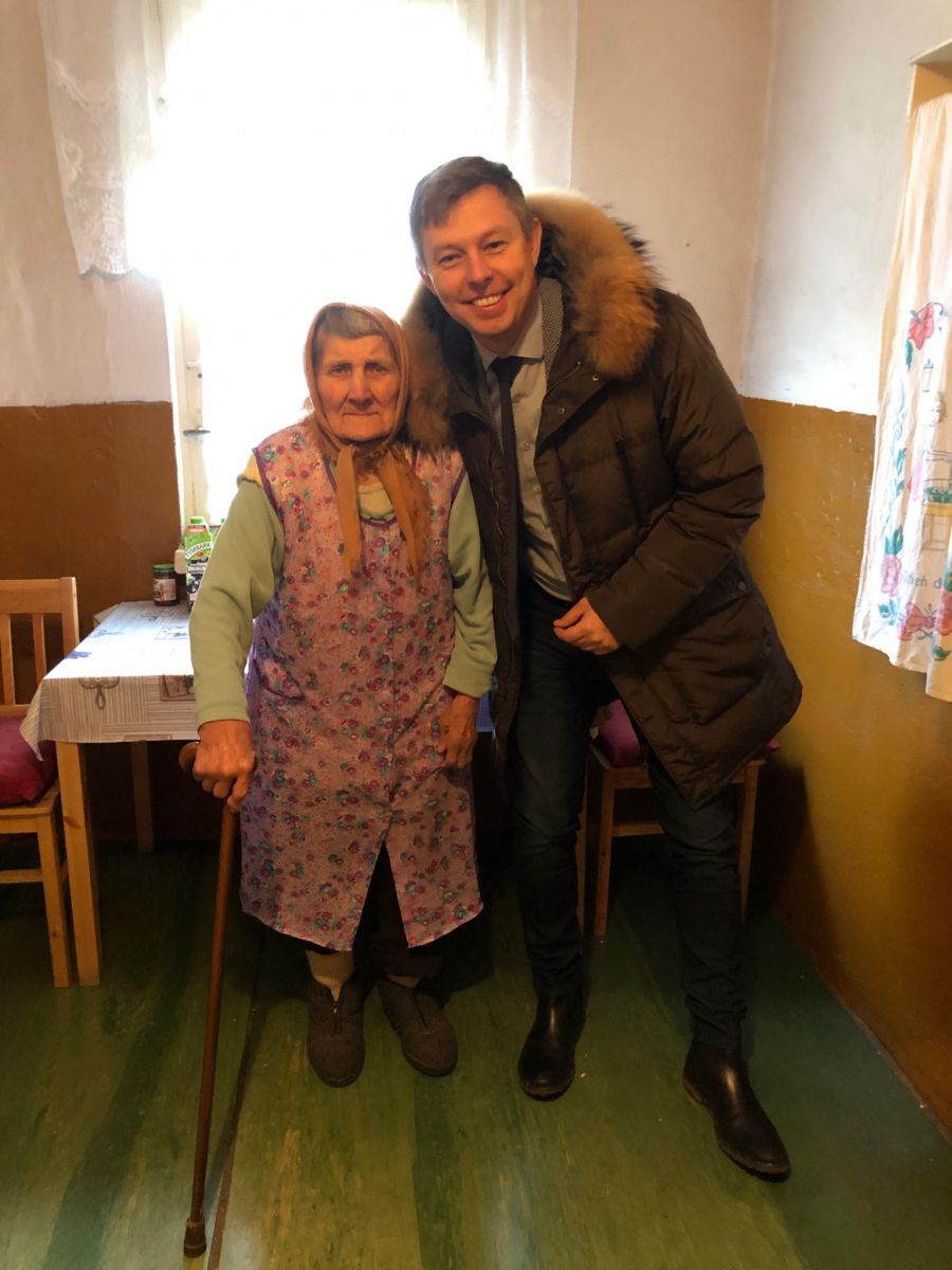 przed świąteczna wizyta u seniorów 