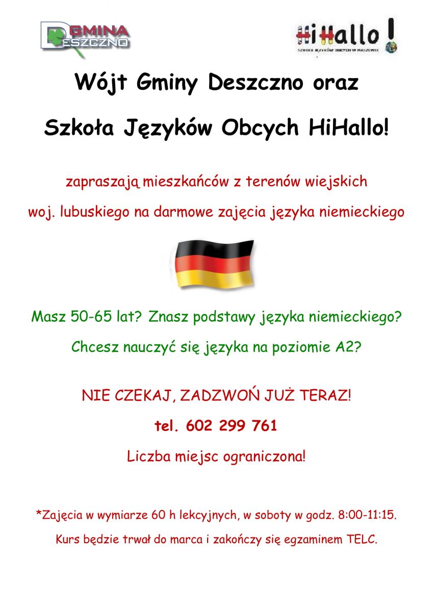Kurs języka niemieckiego
