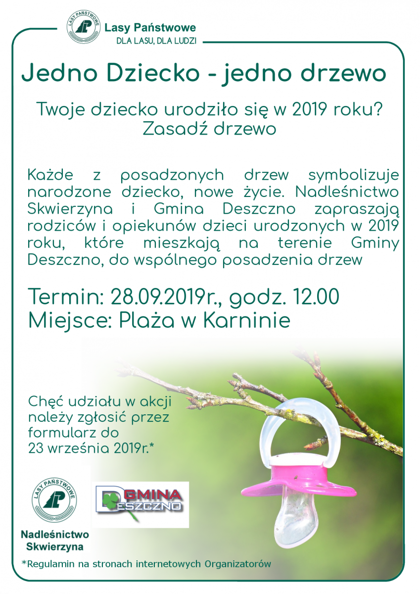 jedno dziecko-jedno drzewo 2019