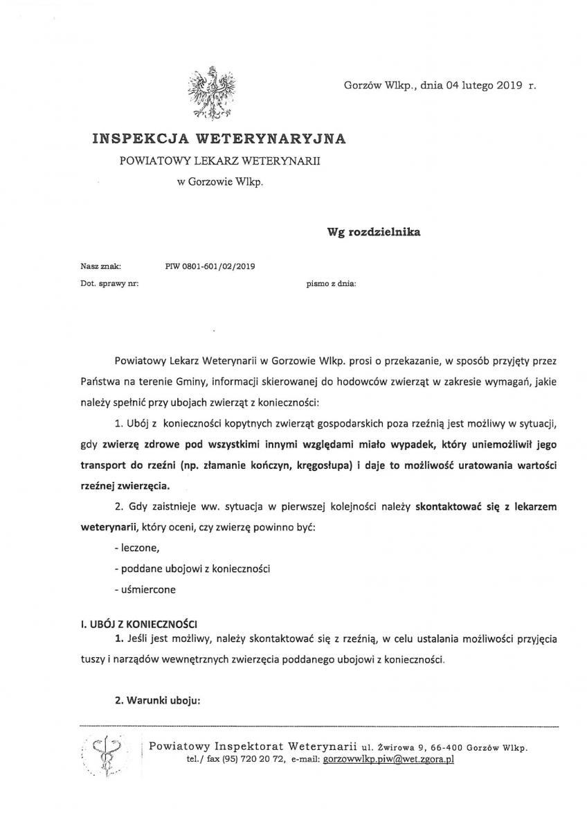 Informacja Powiatowy Lekarz Weterynarii_1