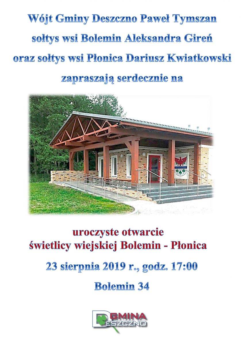 Otwarcie świetlicy Bolemin-Płonica