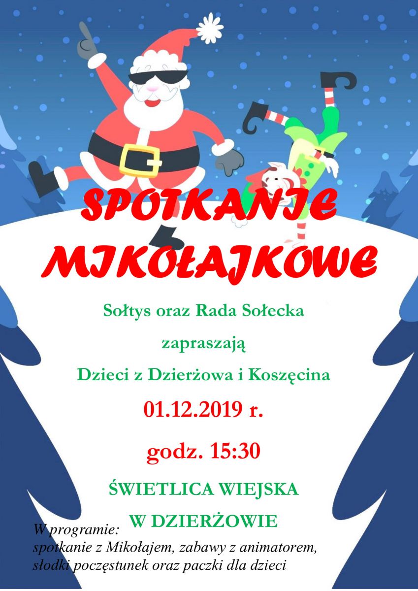 spotkanie mikołajkowe Dzierżów i Koszęcin