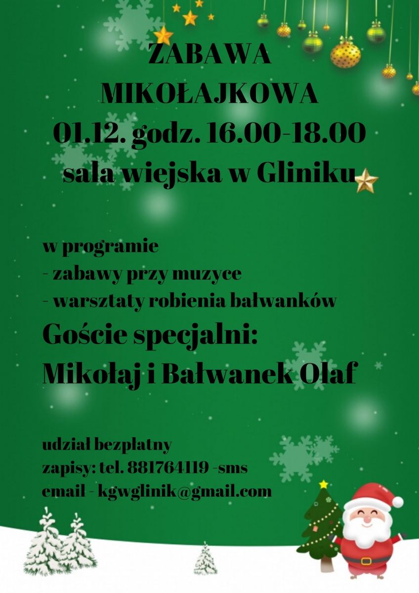 Mikołajki w Gliniku