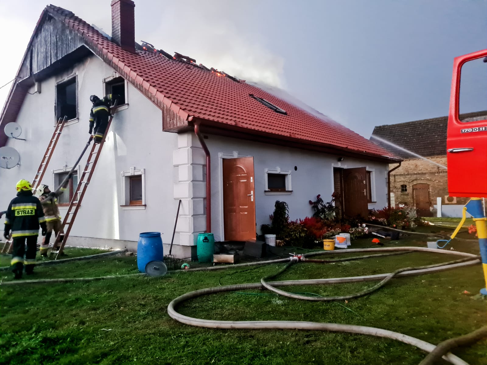 pożar w Krasowcu