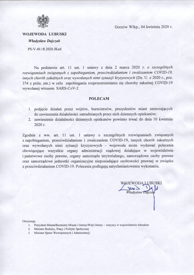 wytyczne Wojewody Lubuskiego 