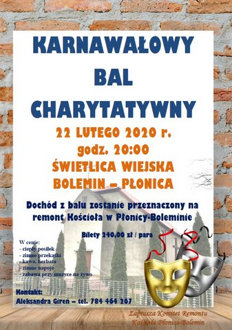 KARNAWAŁOWY BAL CHARYTATYWNY