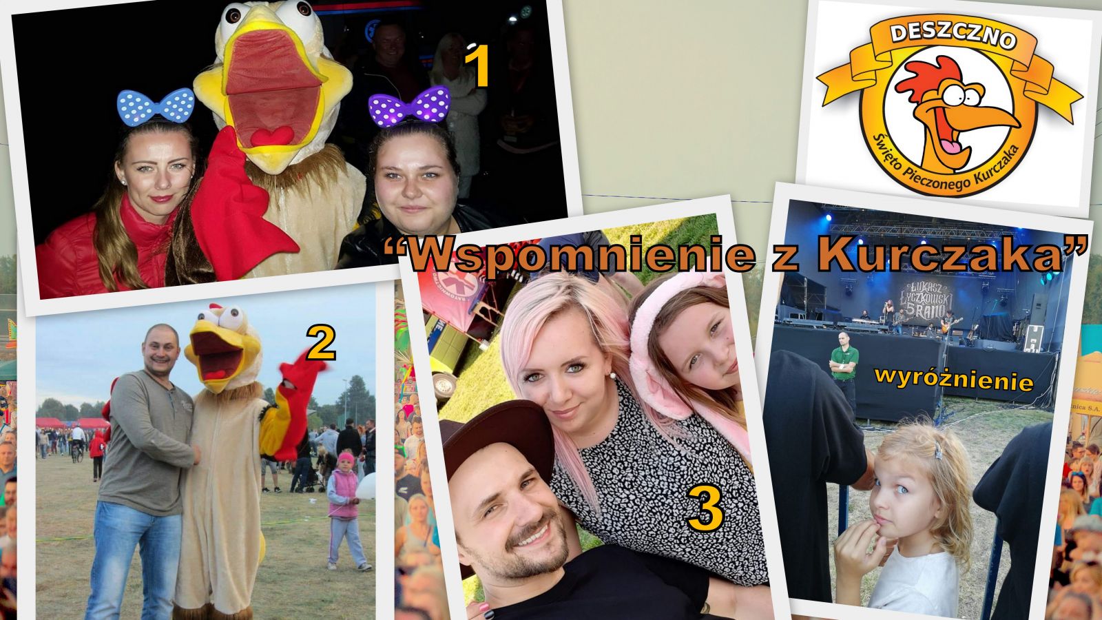 kolaż wyniki konkursu kurczakowego