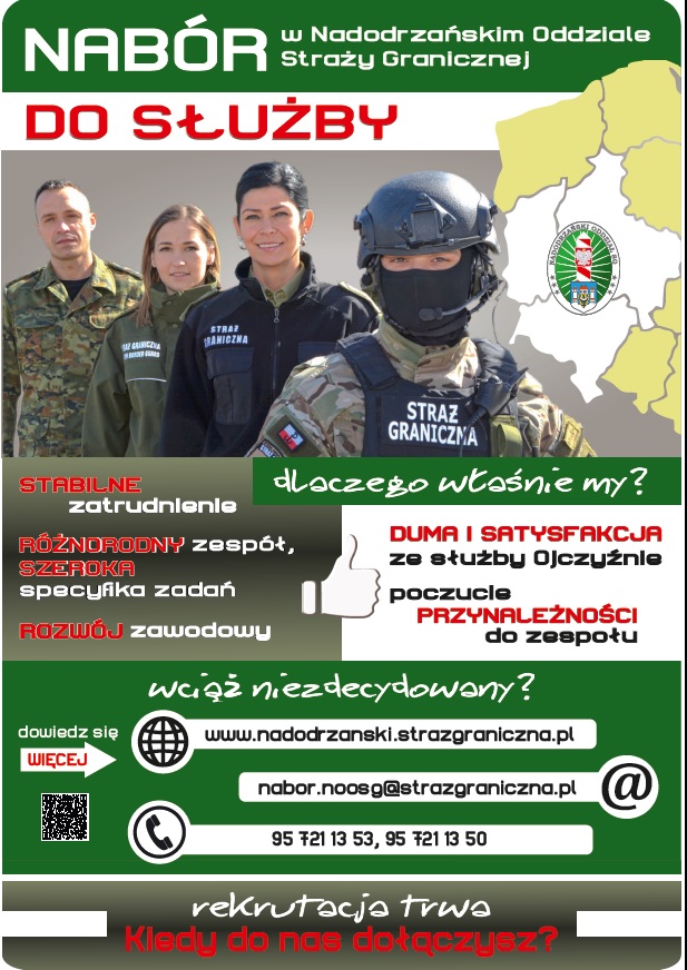 nabór do służby granicznej - plakat