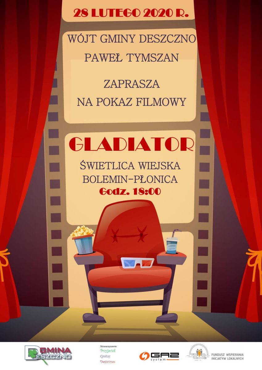 pokaz filmowy w Boleminie