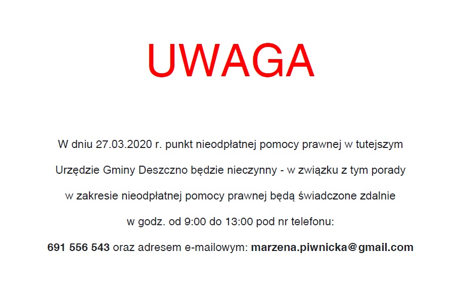 pomoc prawna - informacja 