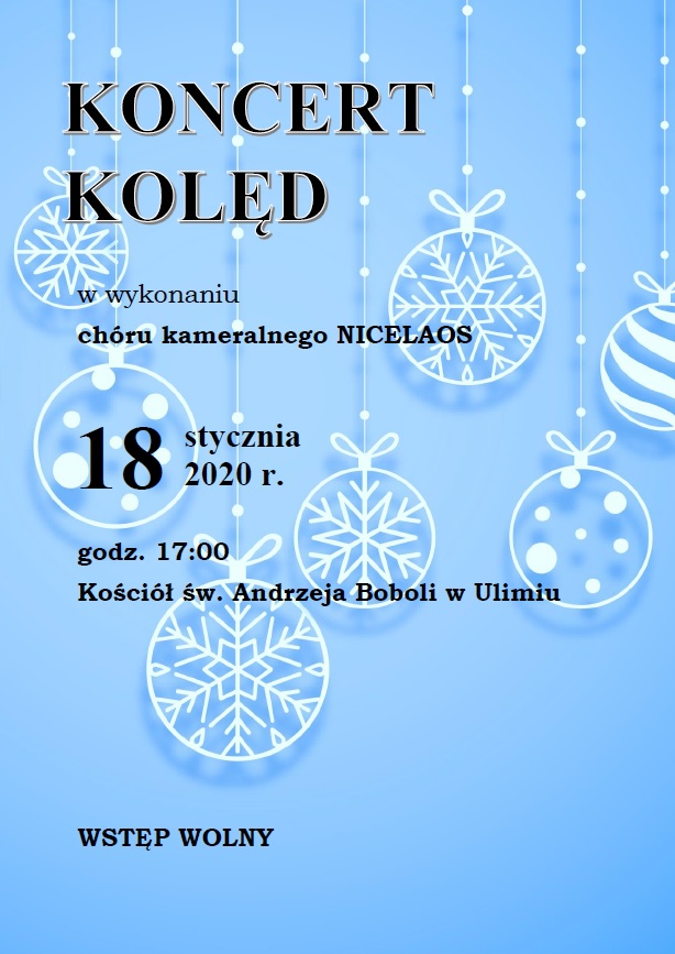 koncert kolęd w Ulimiu 