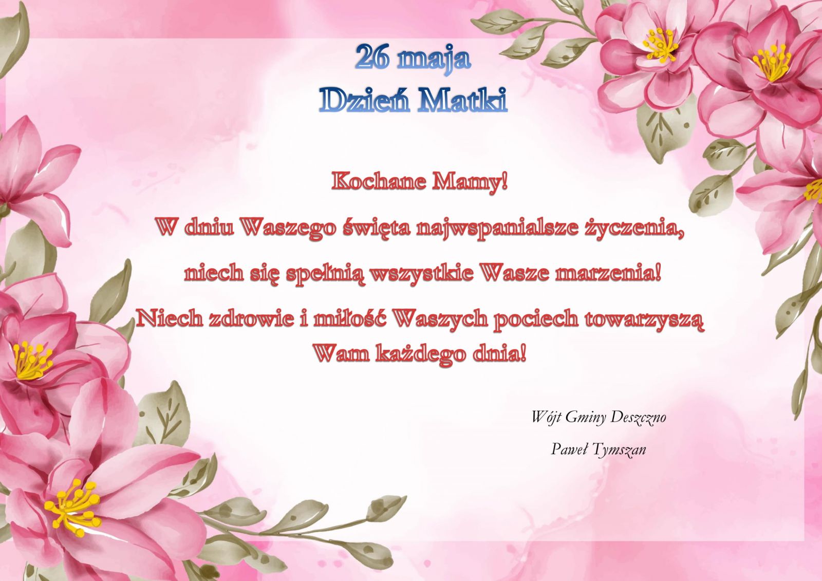 życzenia dzień matki