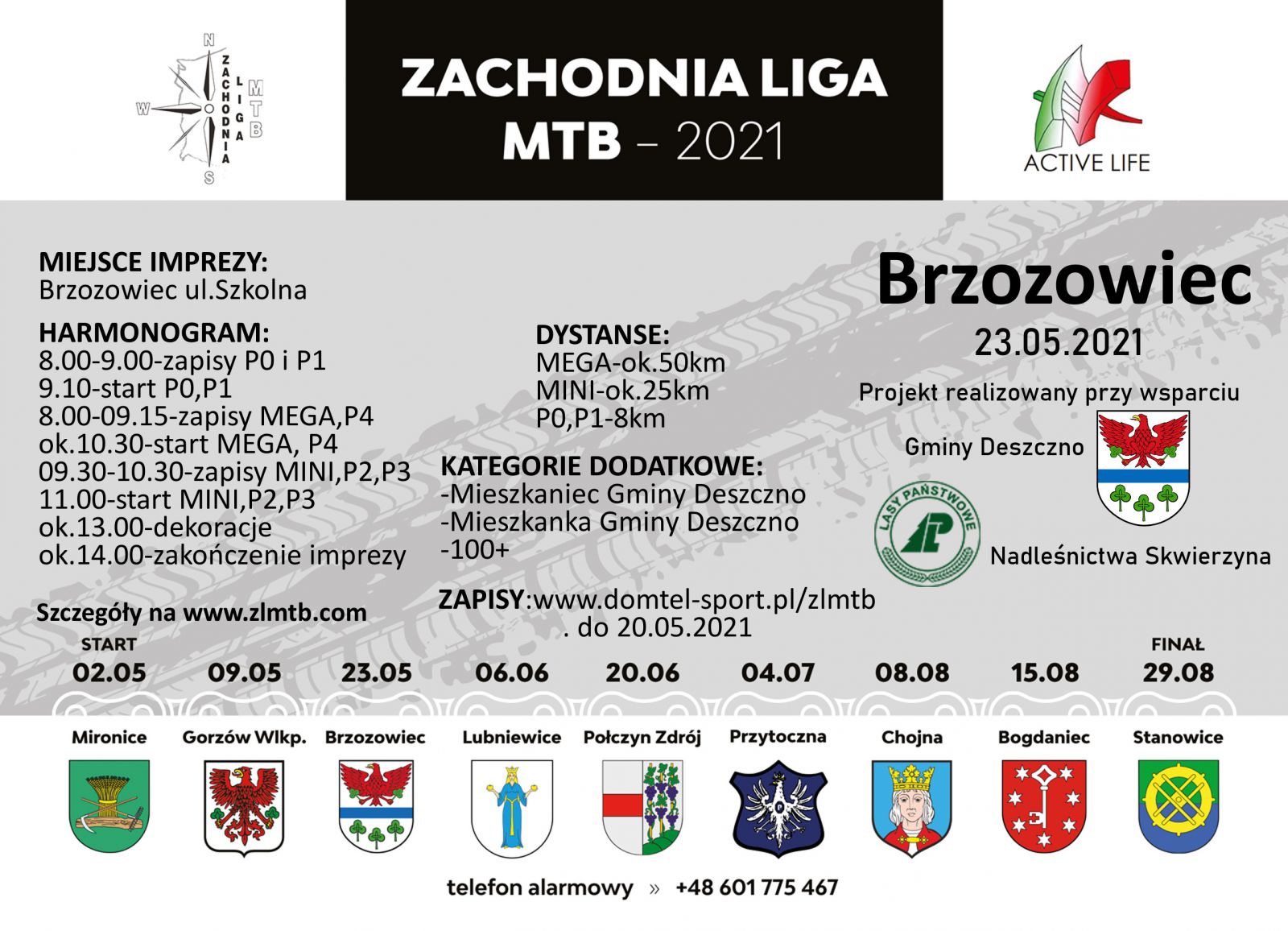 ZACHODNIA LIGA MTB 2021 PLAKAT