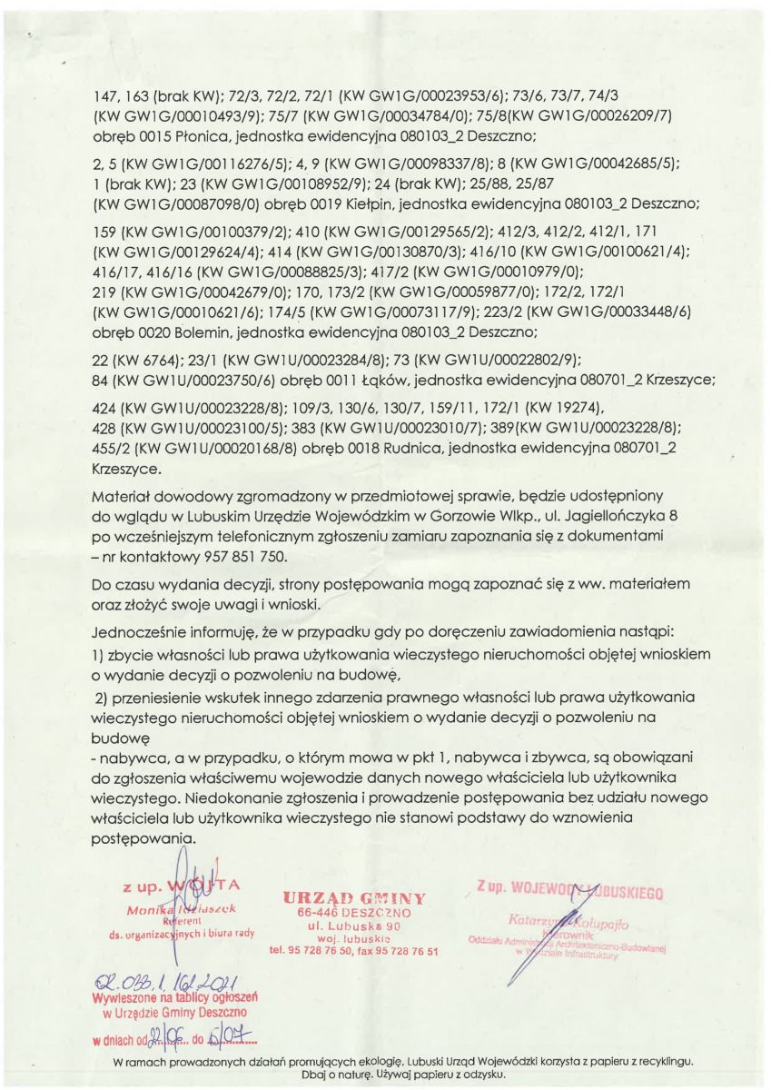obwieszczenie wojewody
