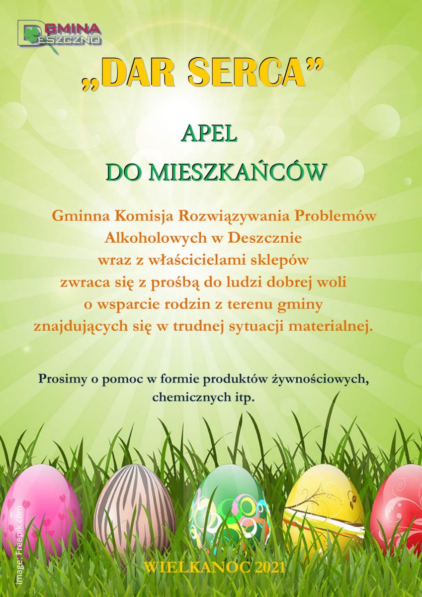 plakat dar serca wielkanoc 2021