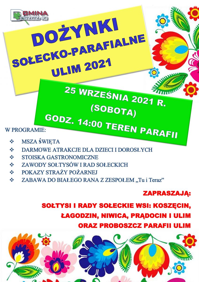 DOŻYNKI SOŁECKO PARAFIALNE ULIM 2021