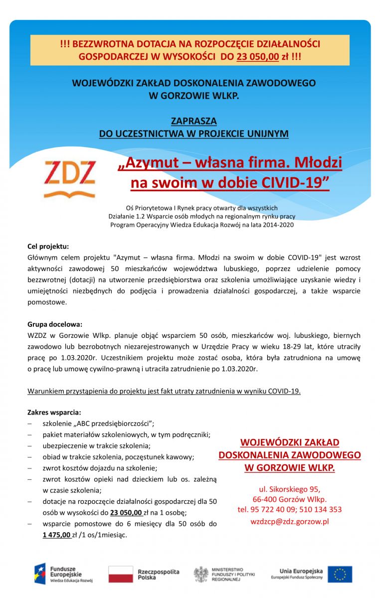 plakat projekt Azymut