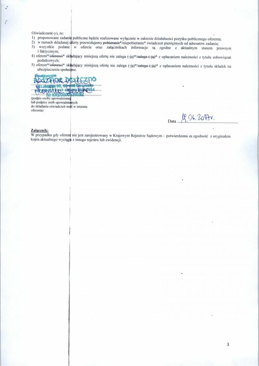 oferta zadania publicznego